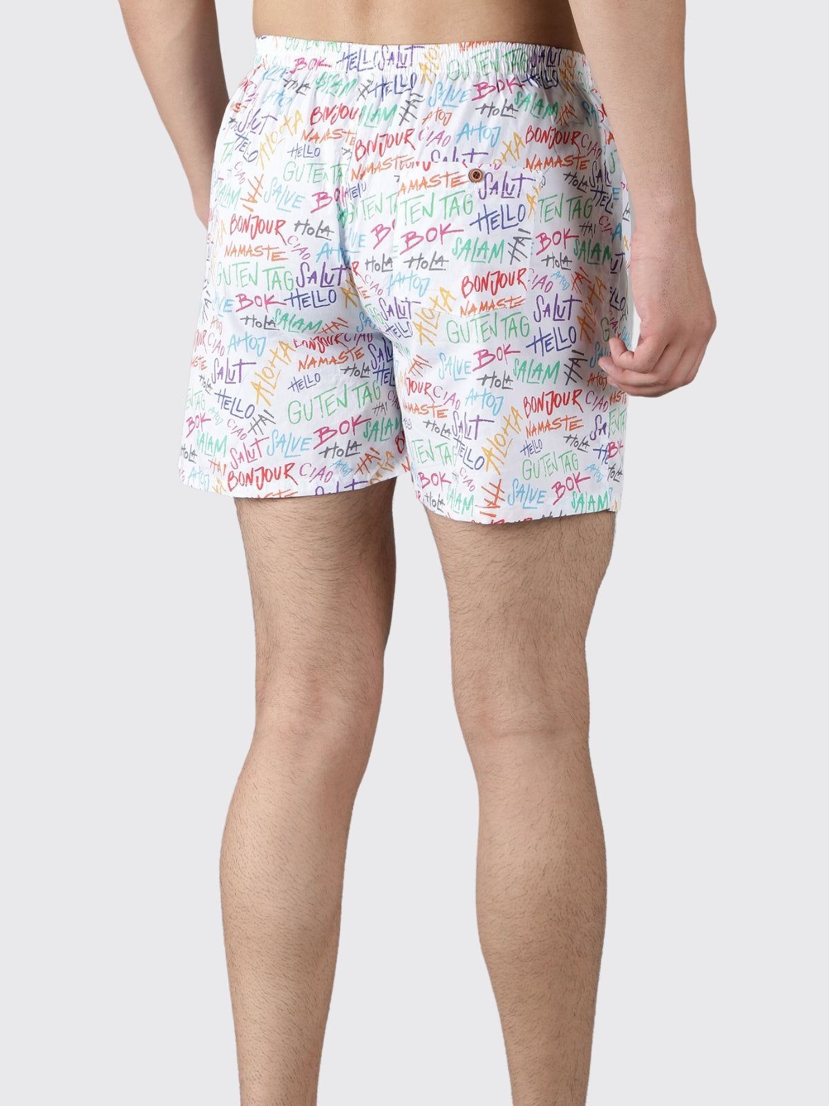 White Hello It's Me Mens Boxers