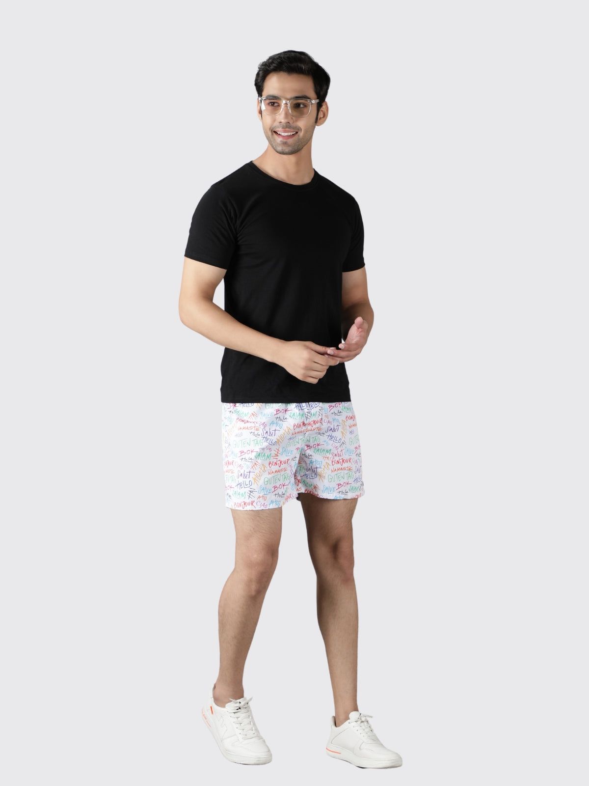 White Hello It's Me Mens Boxers