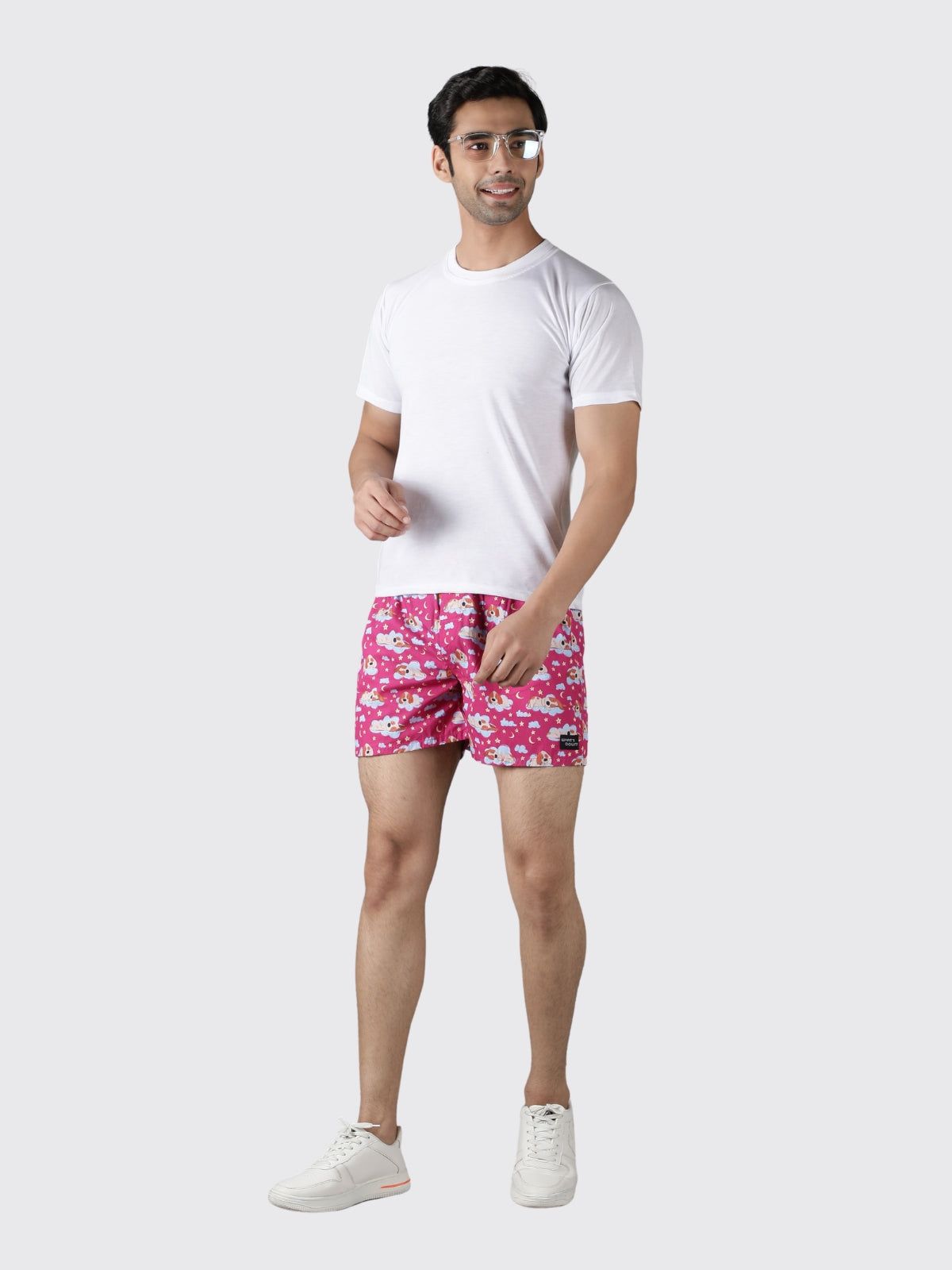 Maroon Doggo Mens Boxers