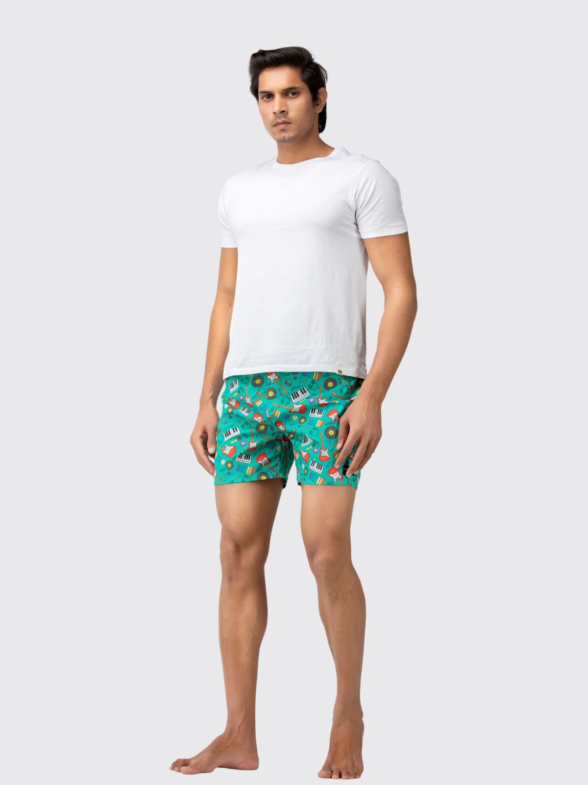 Green Musical Mens Boxers