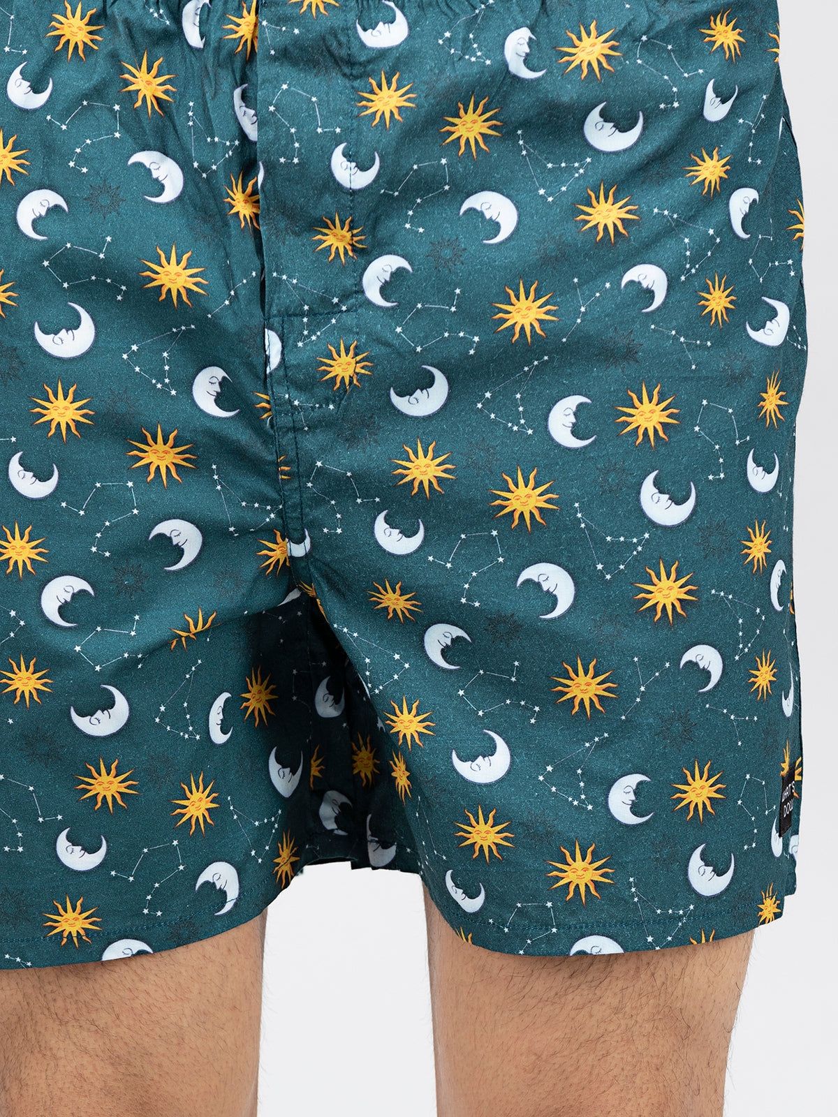 Green Galaxy Mens Boxers