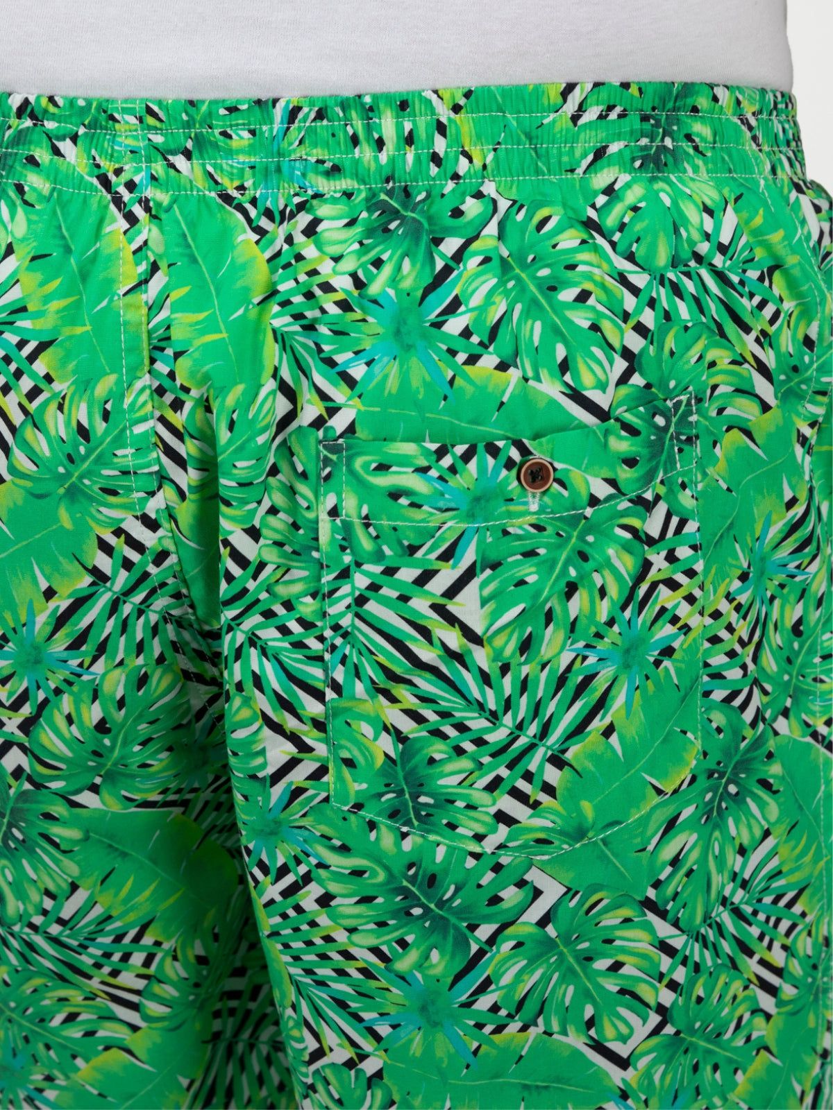 Green Tropical Mens Boxers