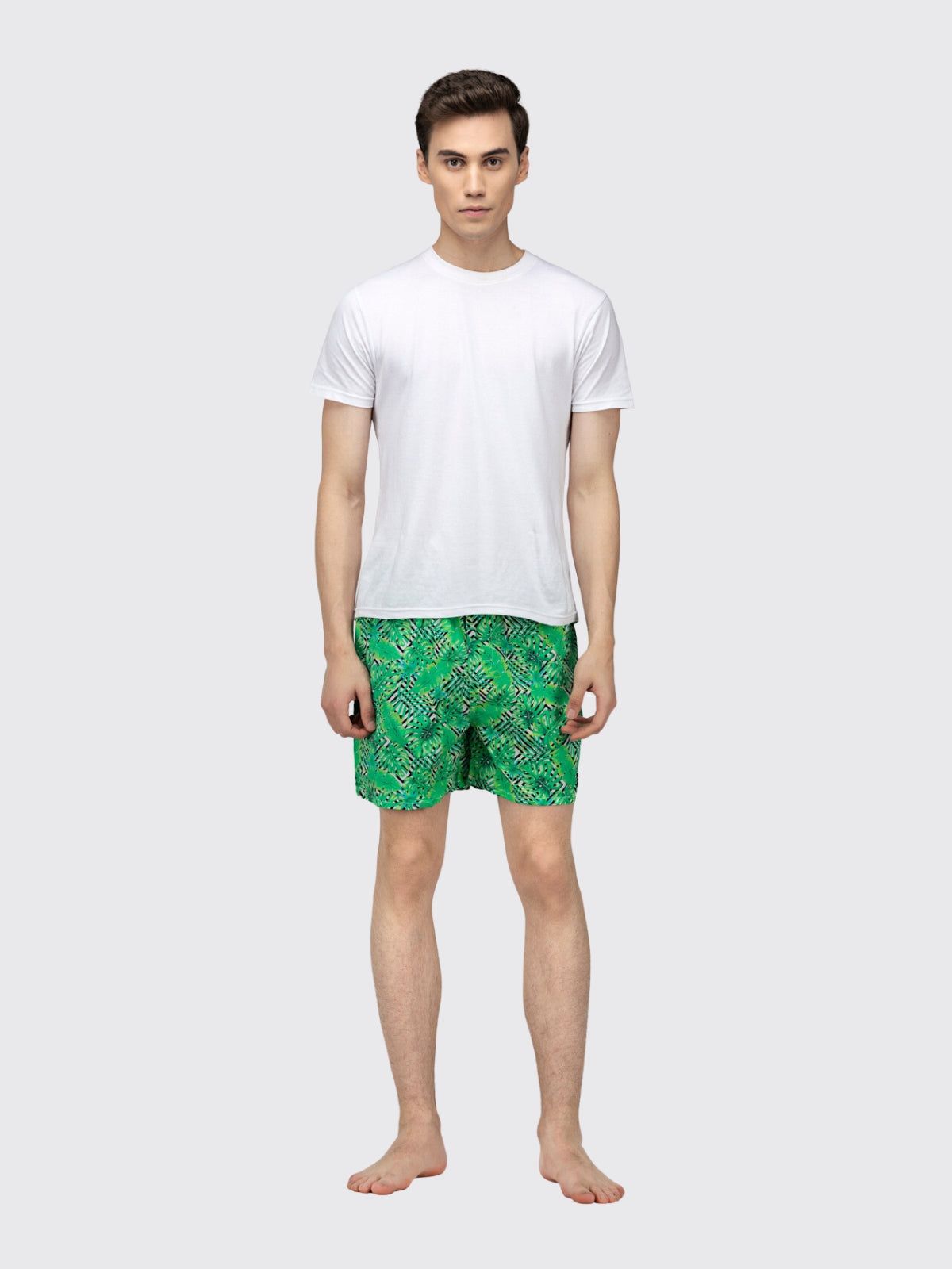 Green Tropical Mens Boxers