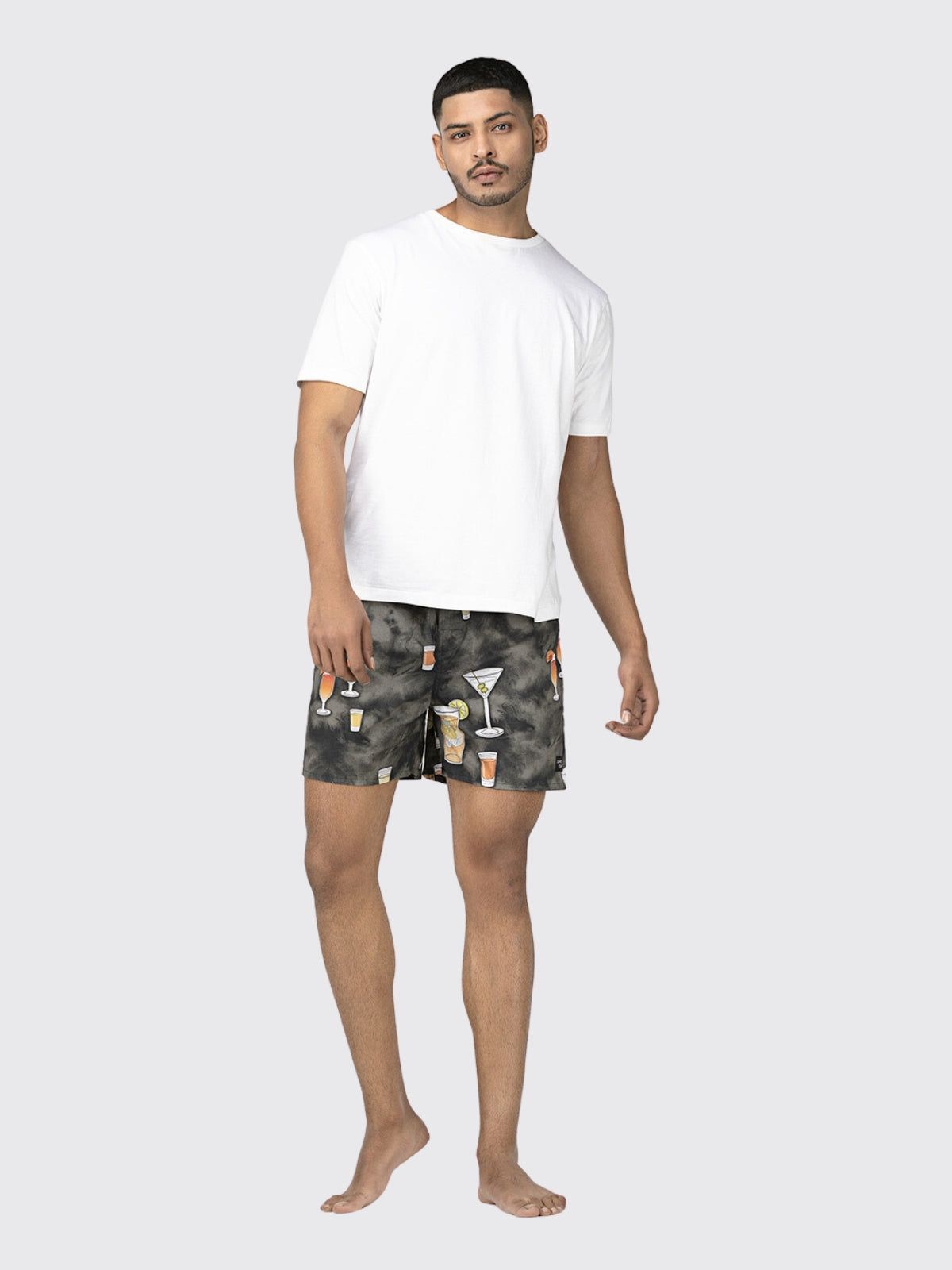 Grey Cocktail Mens Boxers