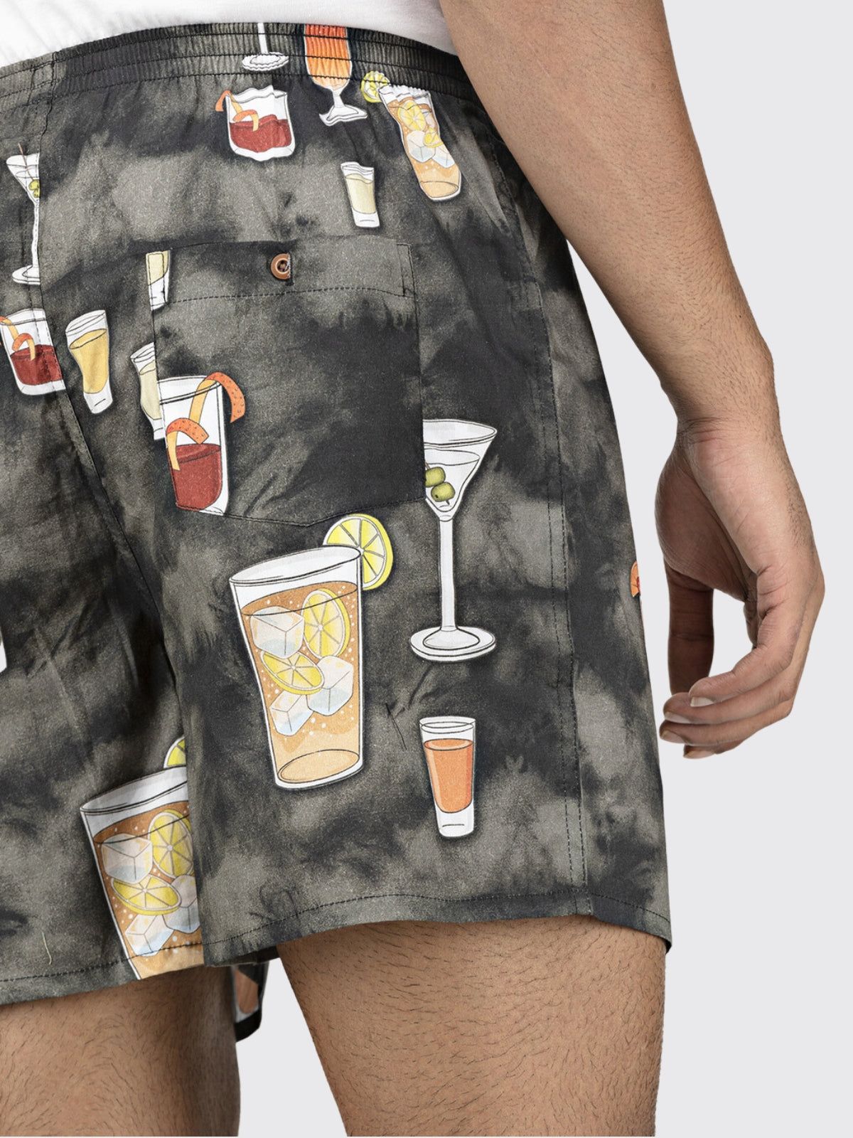 Grey Cocktail Mens Boxers