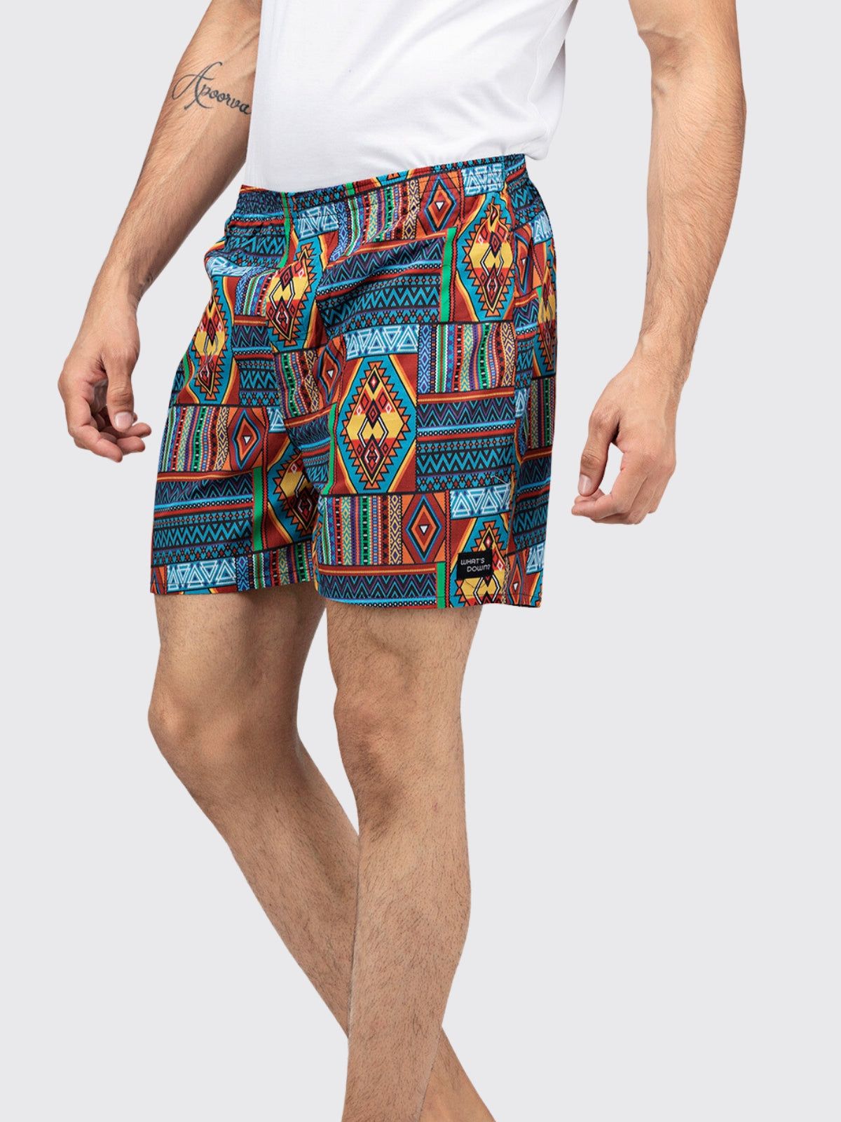Multicolour Aztec Mens Boxers