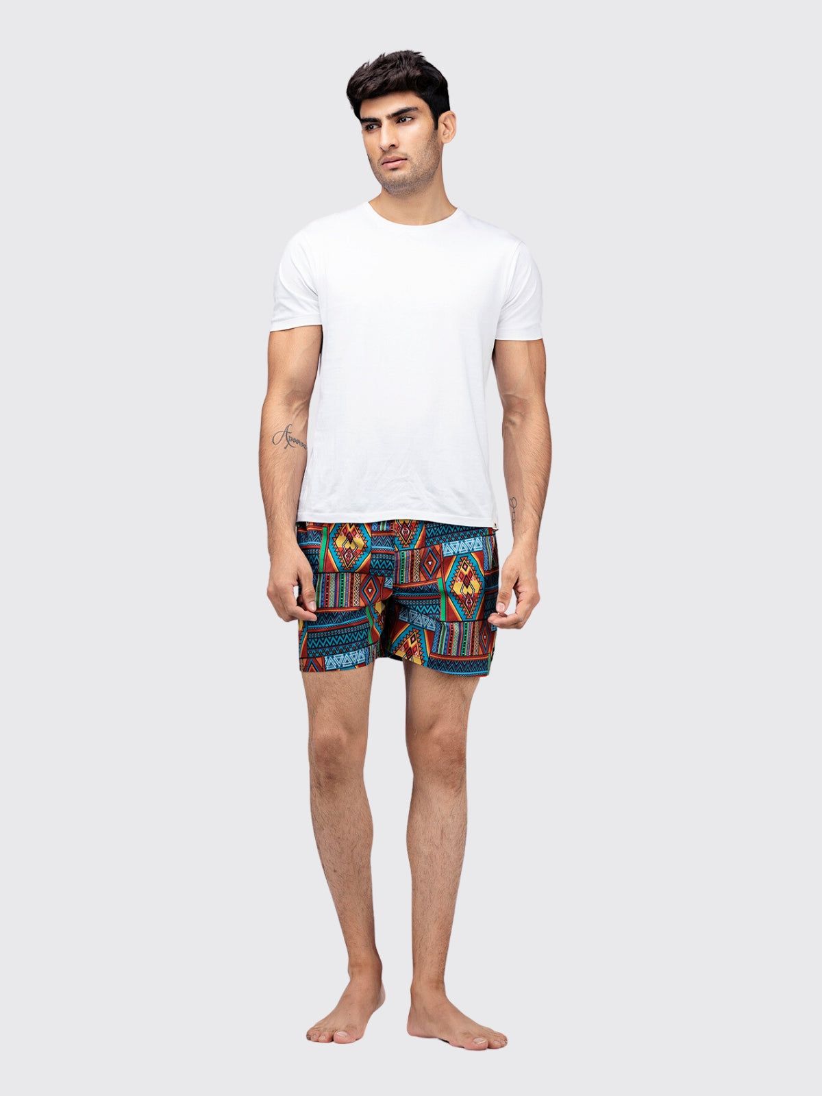 Multicolour Aztec Mens Boxers