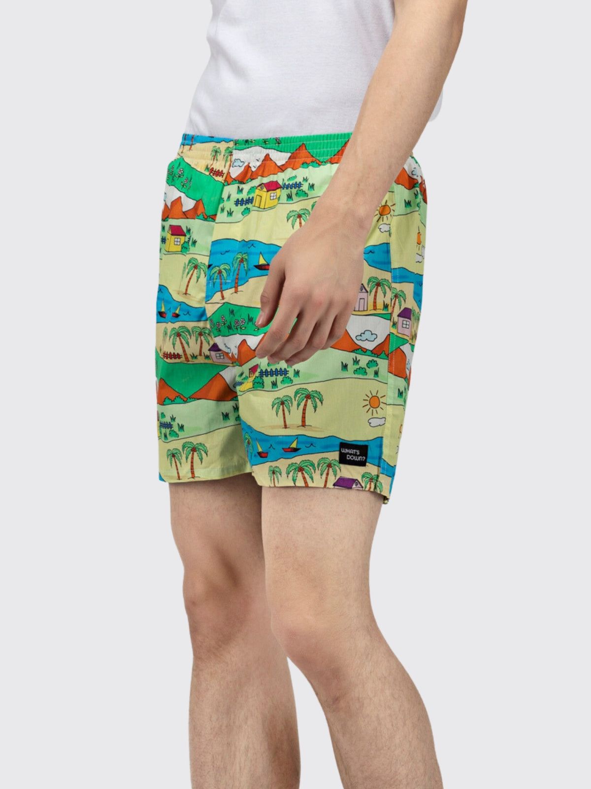 Multicolour Childhood Scenery Mens Boxers