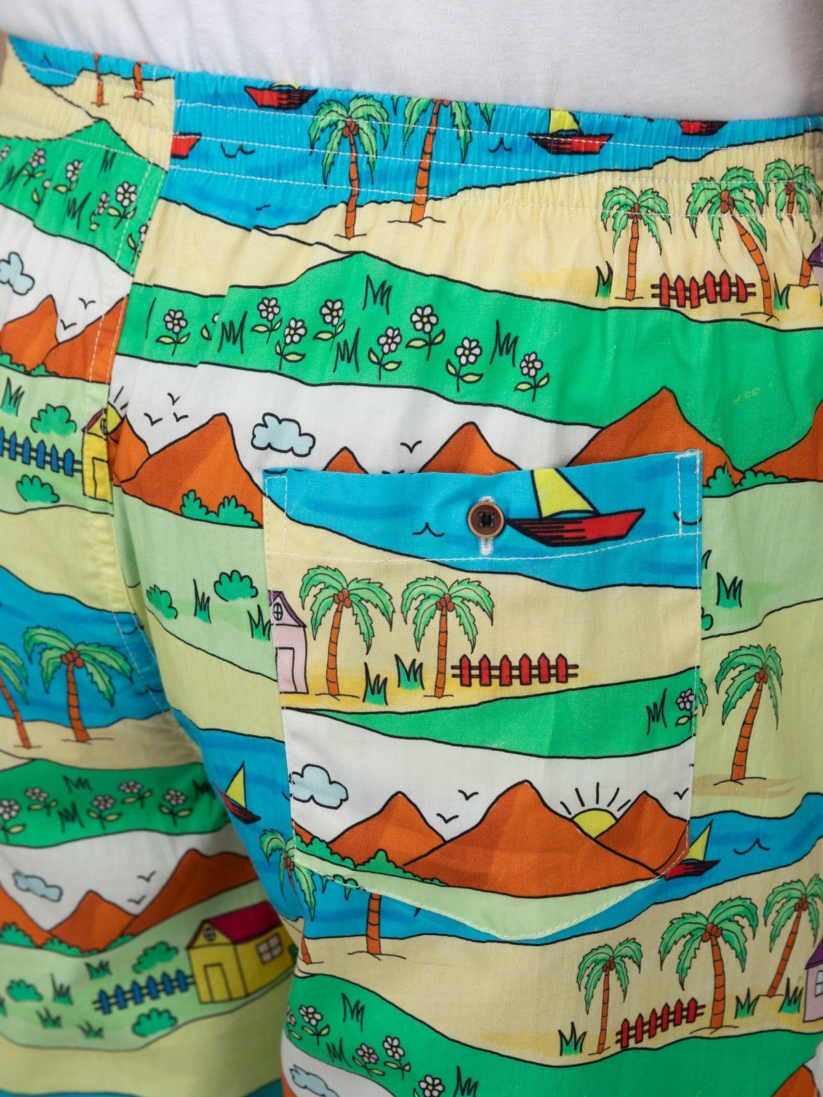 Multicolour Childhood Scenery Mens Boxers
