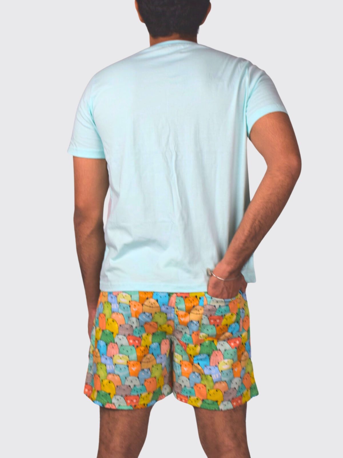 Multicolour Meow Mens Boxers