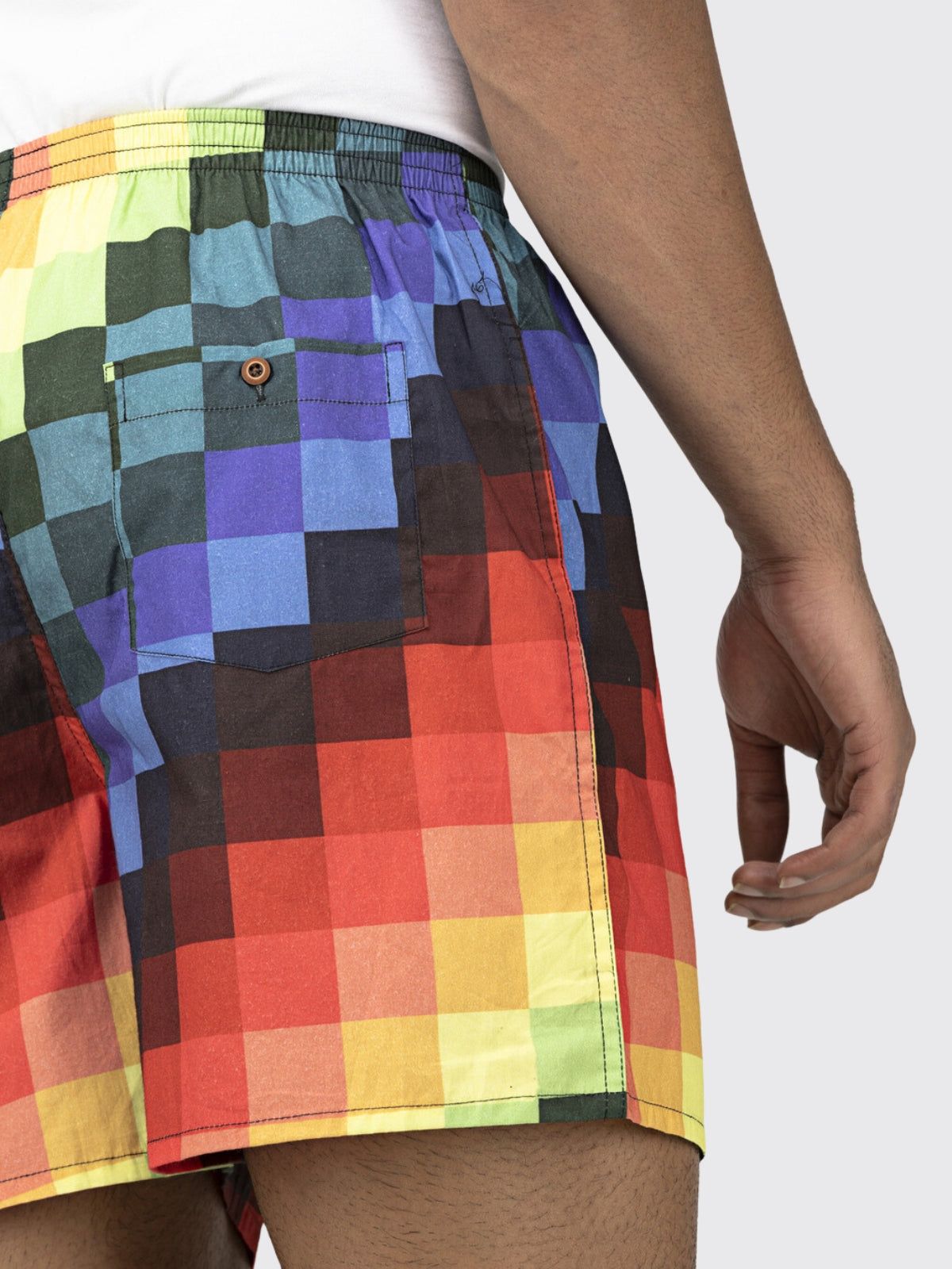 Multicolour Pixels Mens Boxers