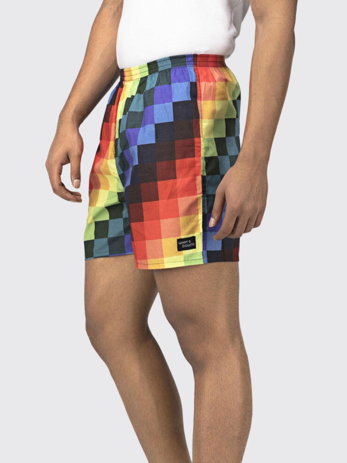 Multicolour Pixels Mens Boxers
