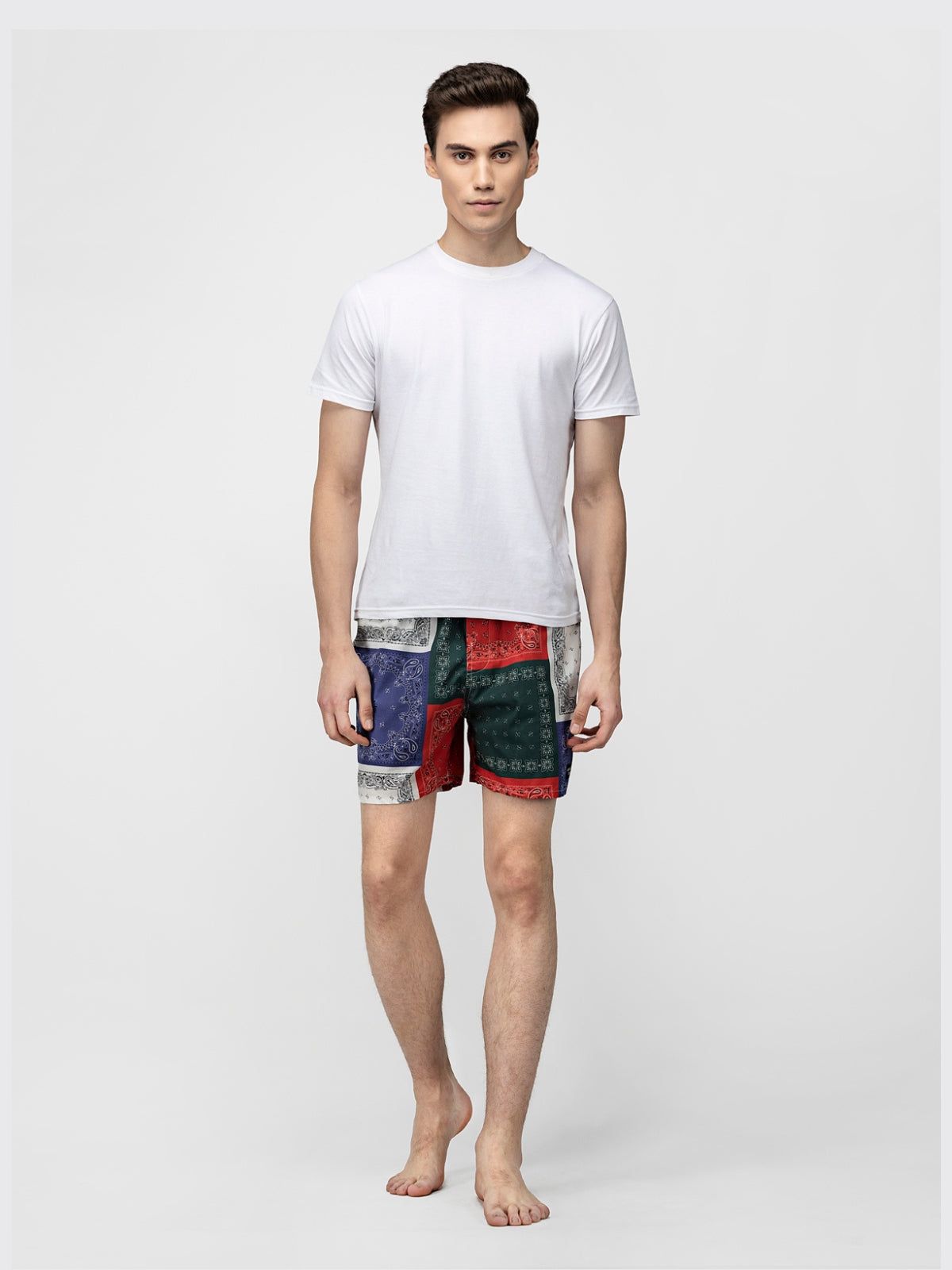 Multicolour Scarf Mens Boxers