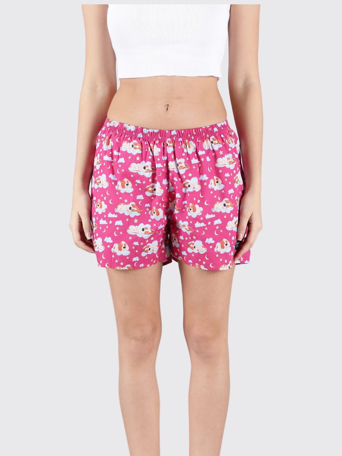 Maroon Doggo Womens Boxers