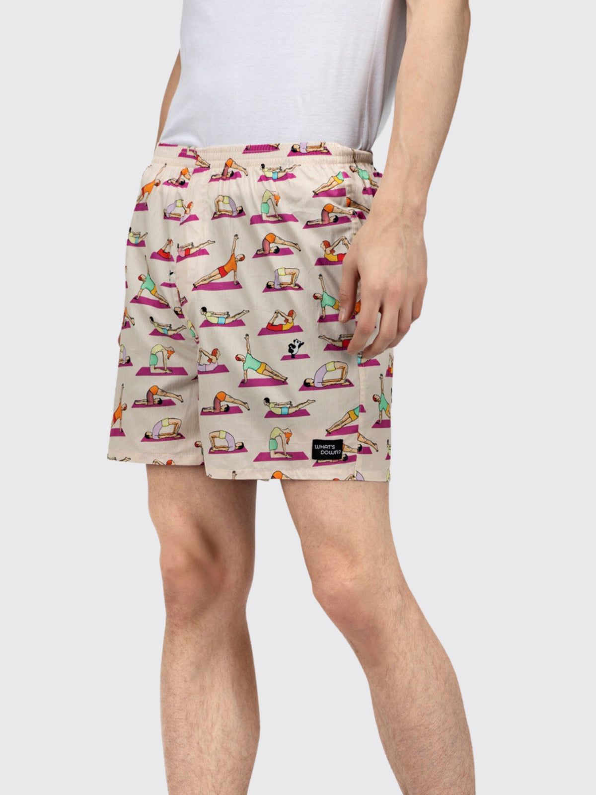 Peach Spot the Panda Mens Boxers