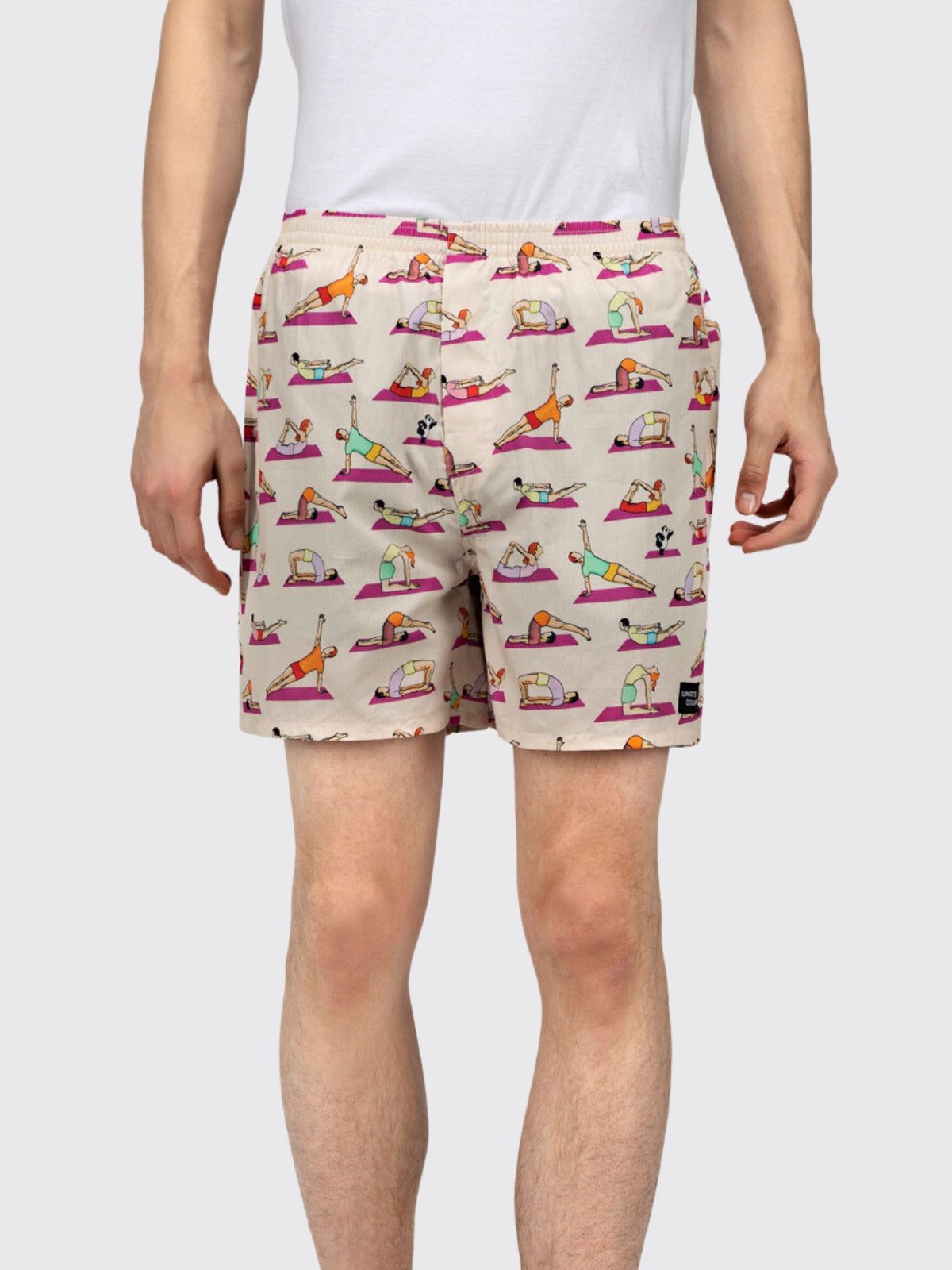 Peach Spot the Panda Mens Boxers