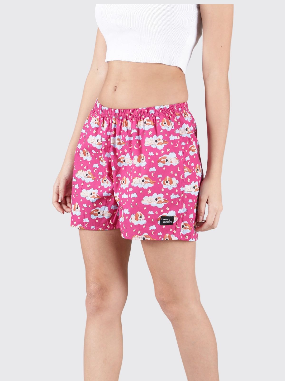 Maroon Doggo Womens Boxers
