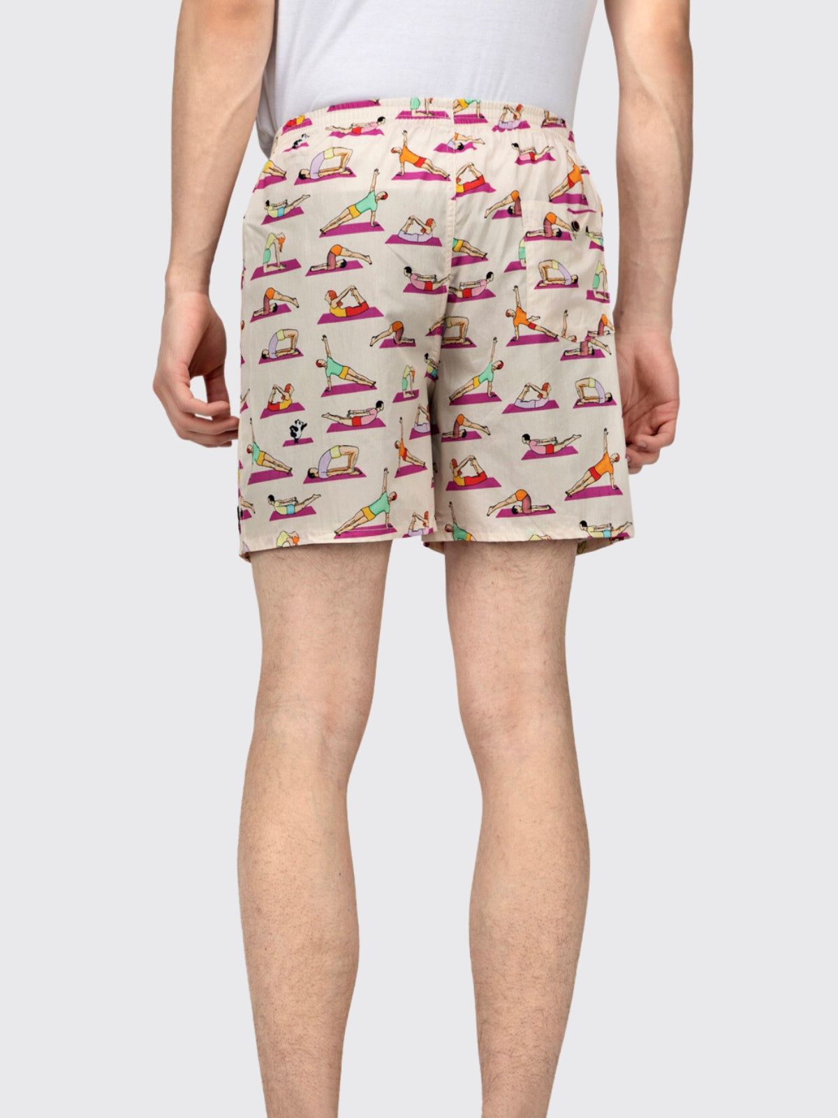 Peach Spot the Panda Mens Boxers