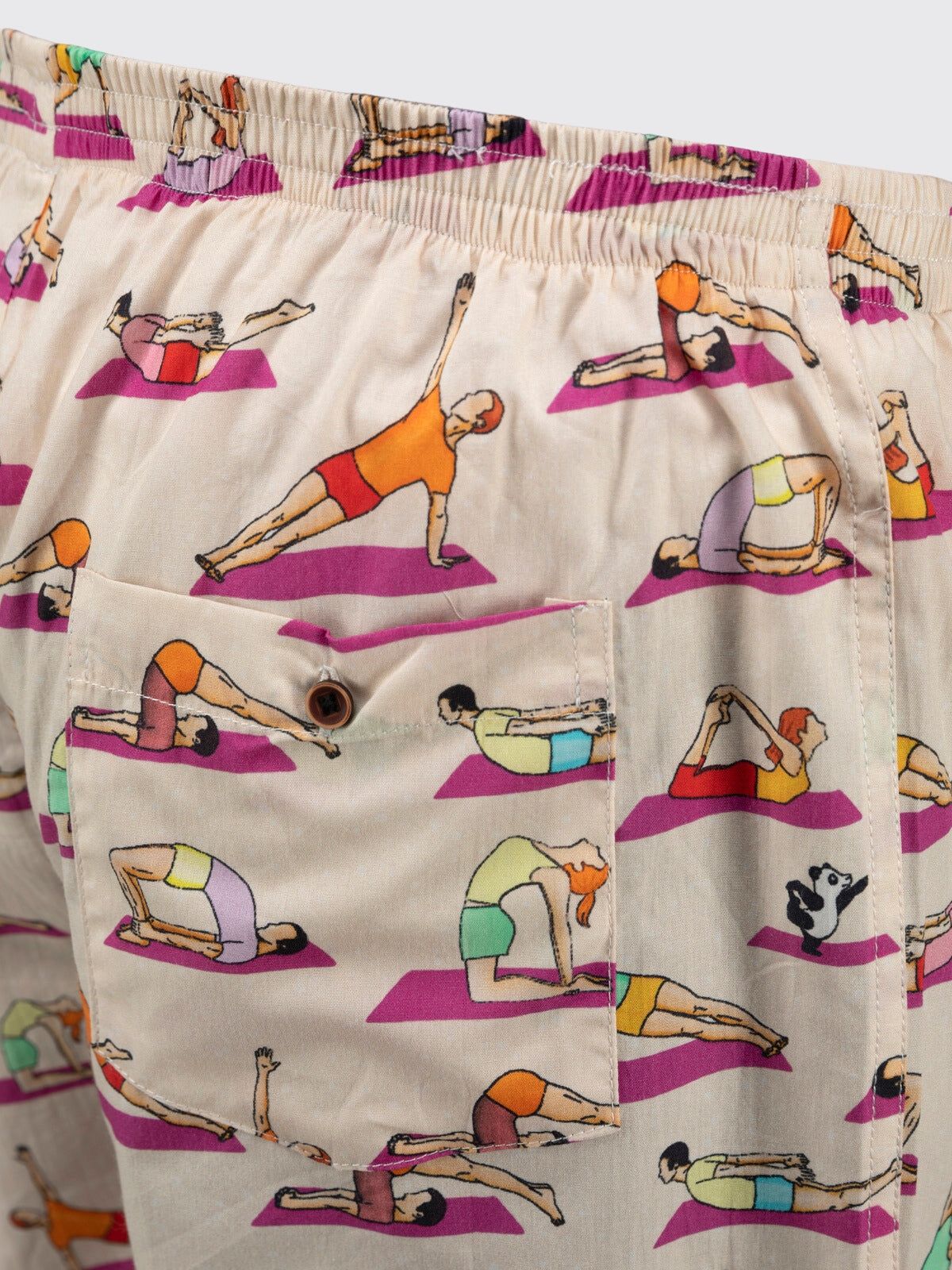 Peach Spot the Panda Mens Boxers