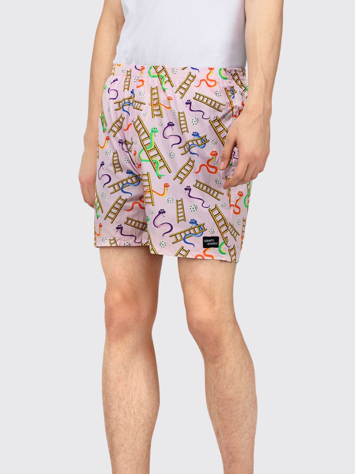 Pink Snakes & Lads Mens Boxers