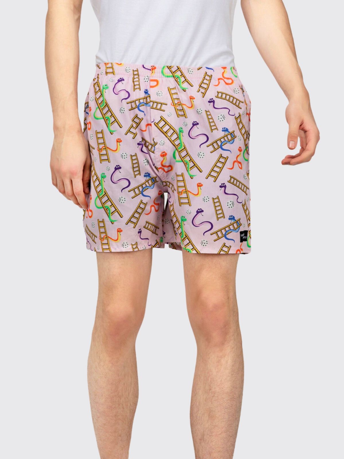 Pink Snakes & Lads Mens Boxers
