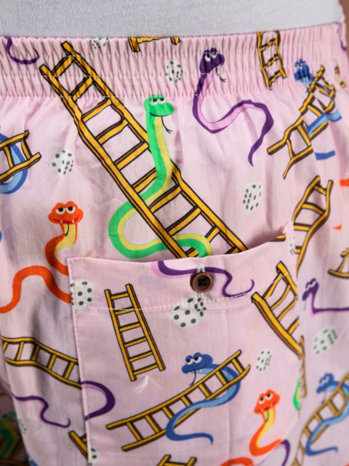 Pink Snakes & Lads Mens Boxers
