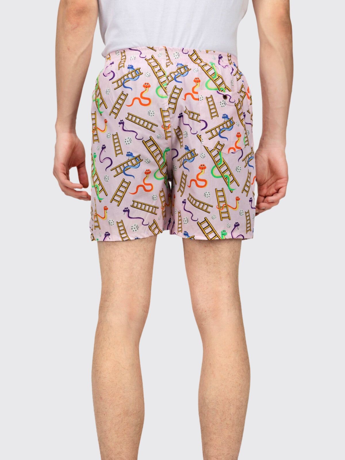Pink Snakes & Lads Mens Boxers