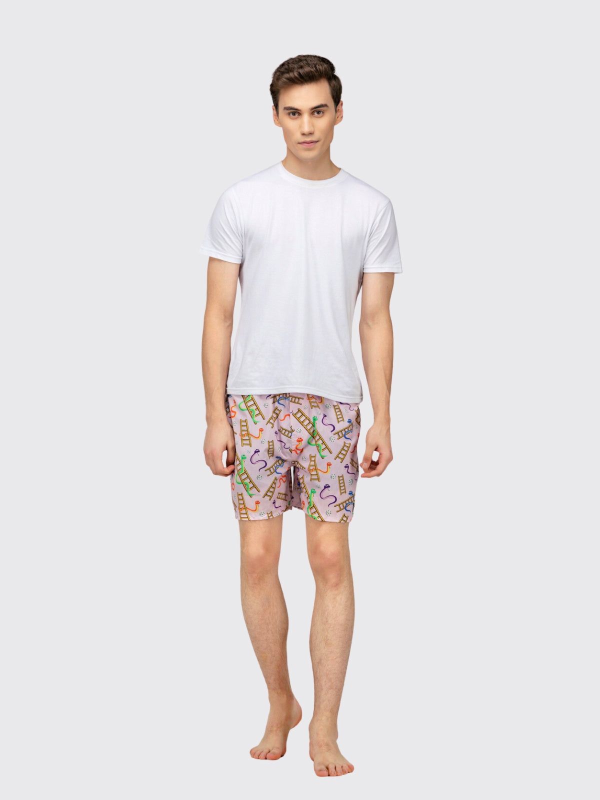Pink Snakes & Lads Mens Boxers