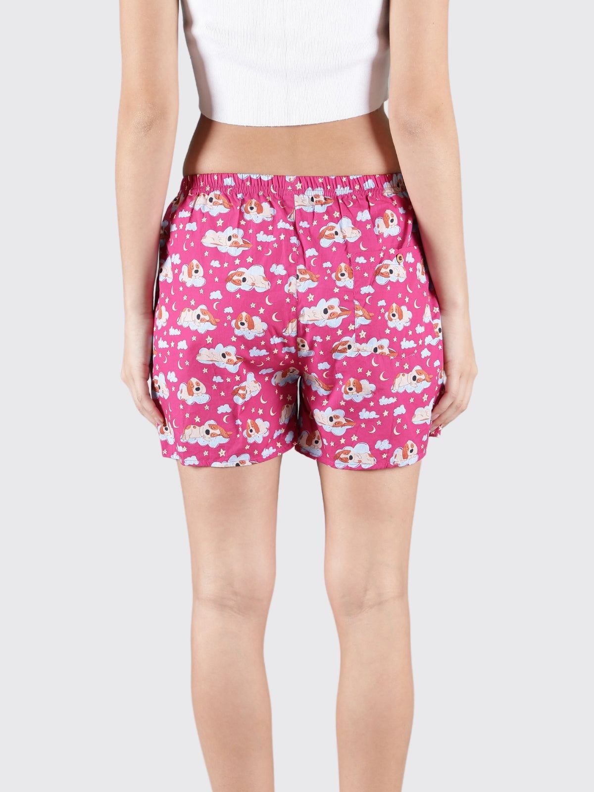 Maroon Doggo Womens Boxers
