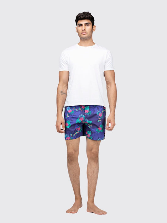 Purple Tropical Mens Boxers