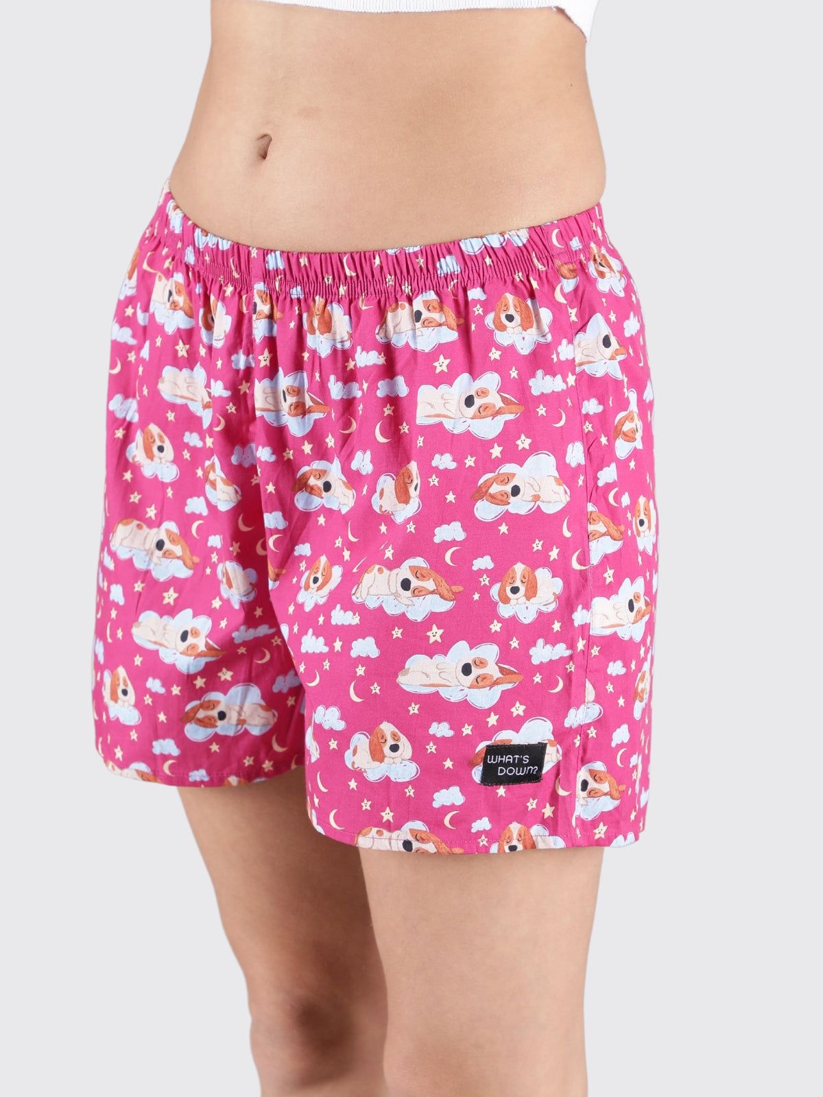 Maroon Doggo Womens Boxers