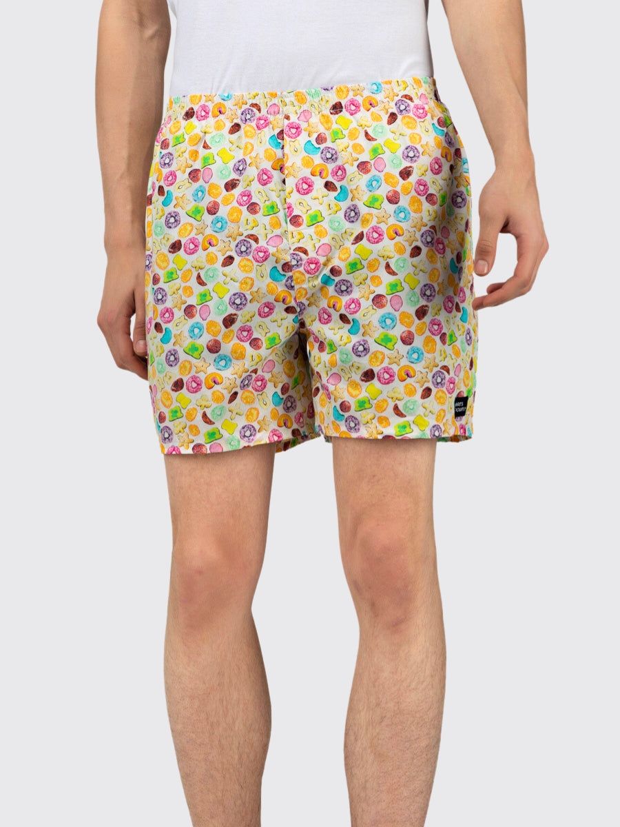 White Cereal Mens Boxers