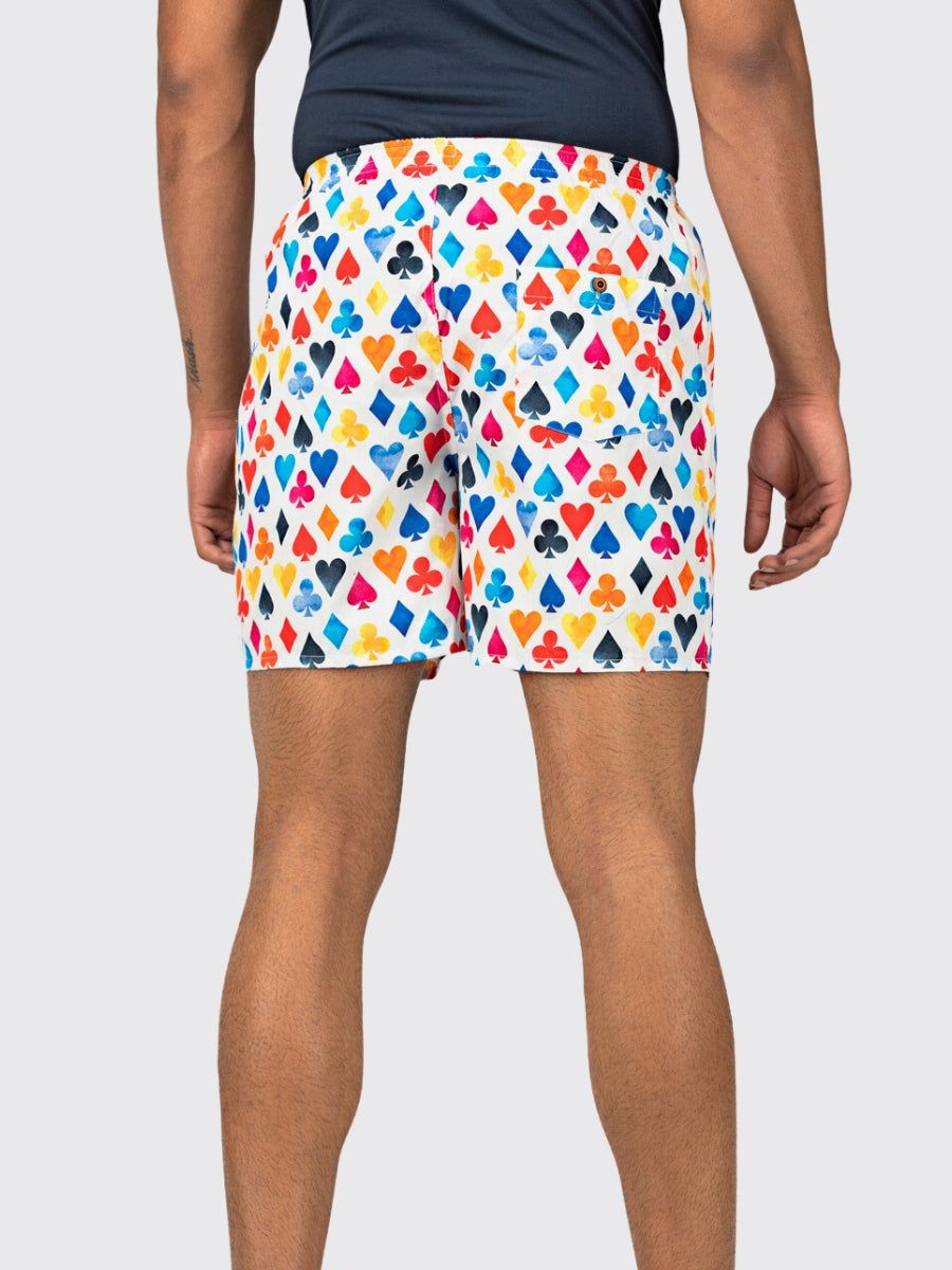 White Playing Cards Mens Boxers