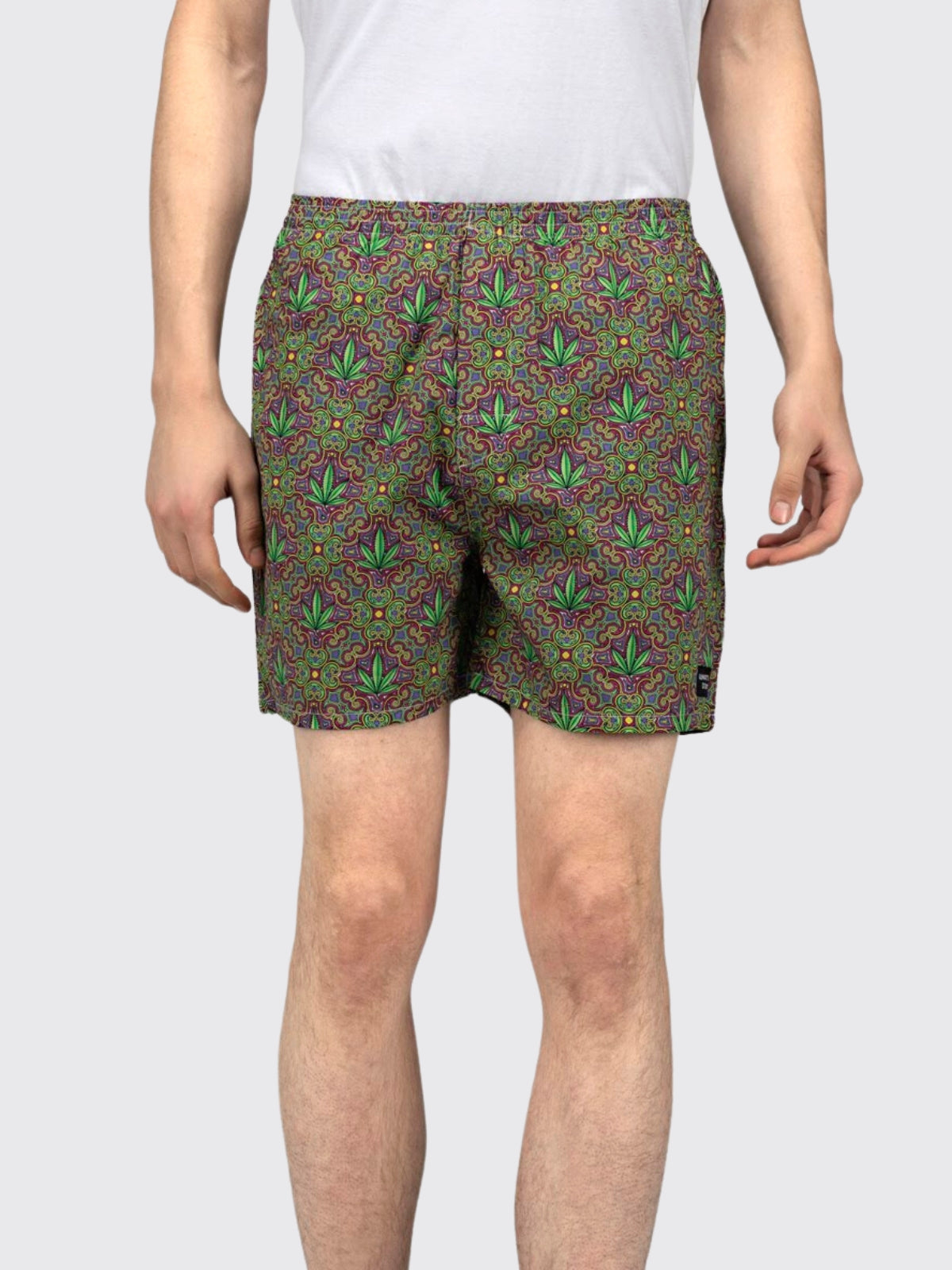 Green Hemp Mens Boxers