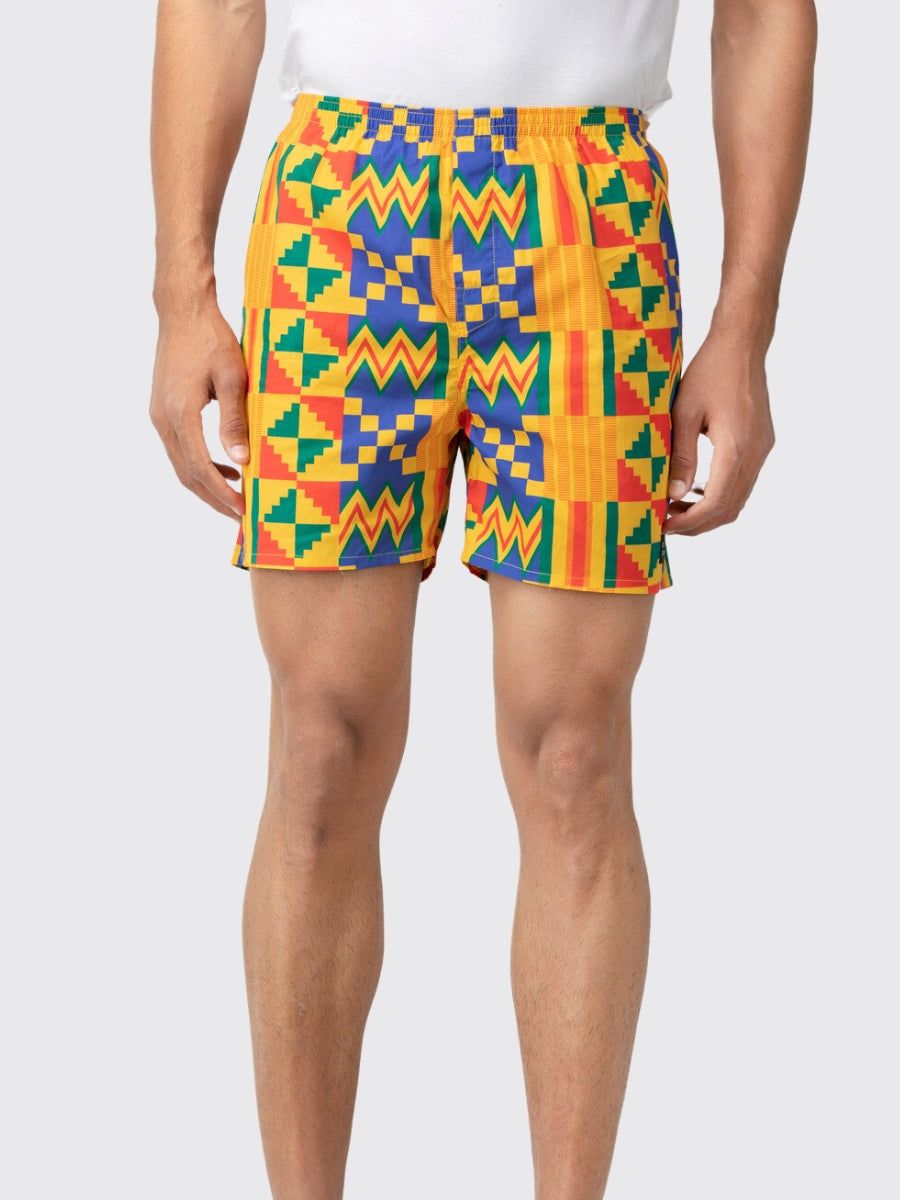 Yellow Tribal Mens Boxers