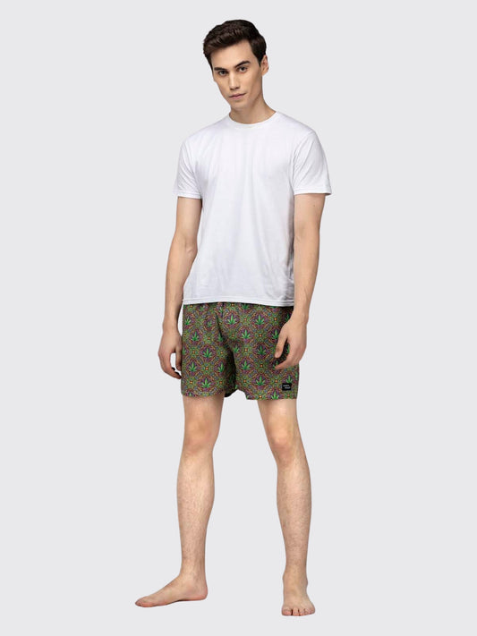 Green Hemp Mens Boxers