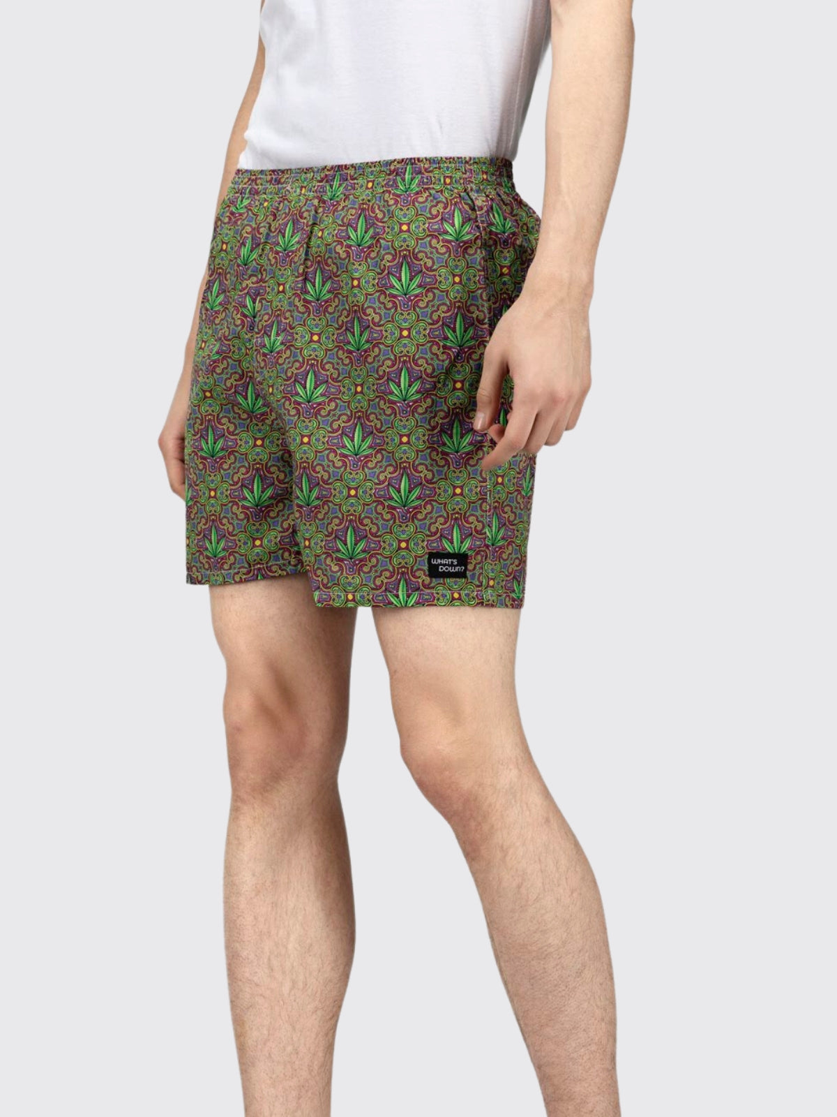Green Hemp Mens Boxers