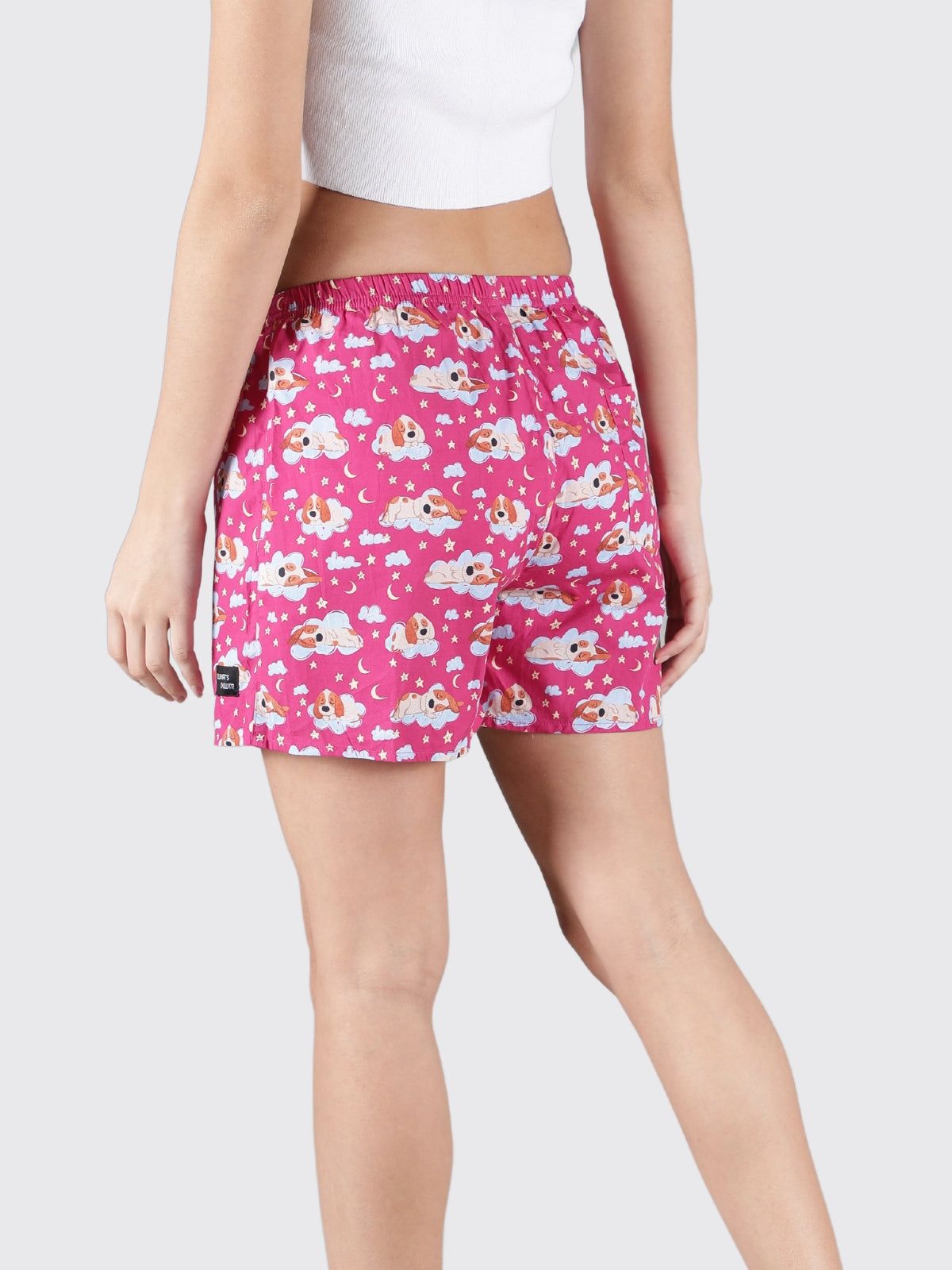 Maroon Doggo Womens Boxers