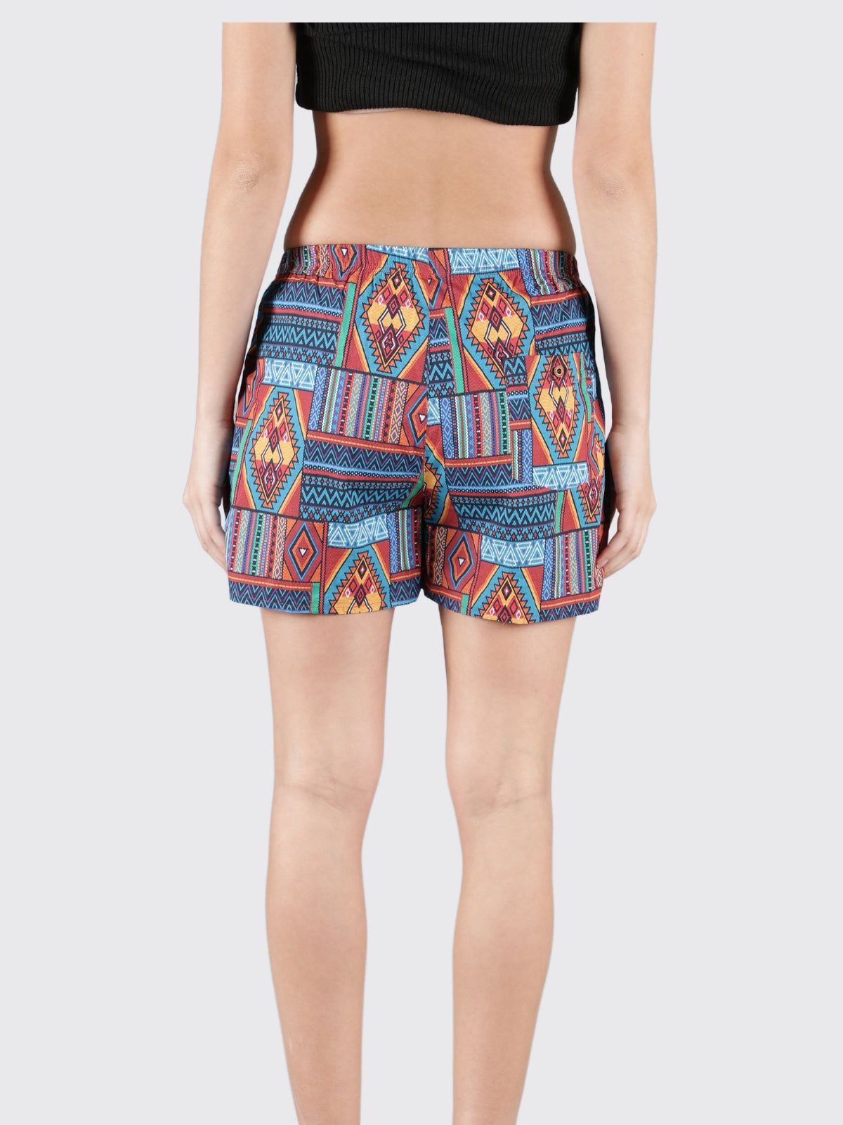 Multicolour Aztec Womens Boxers