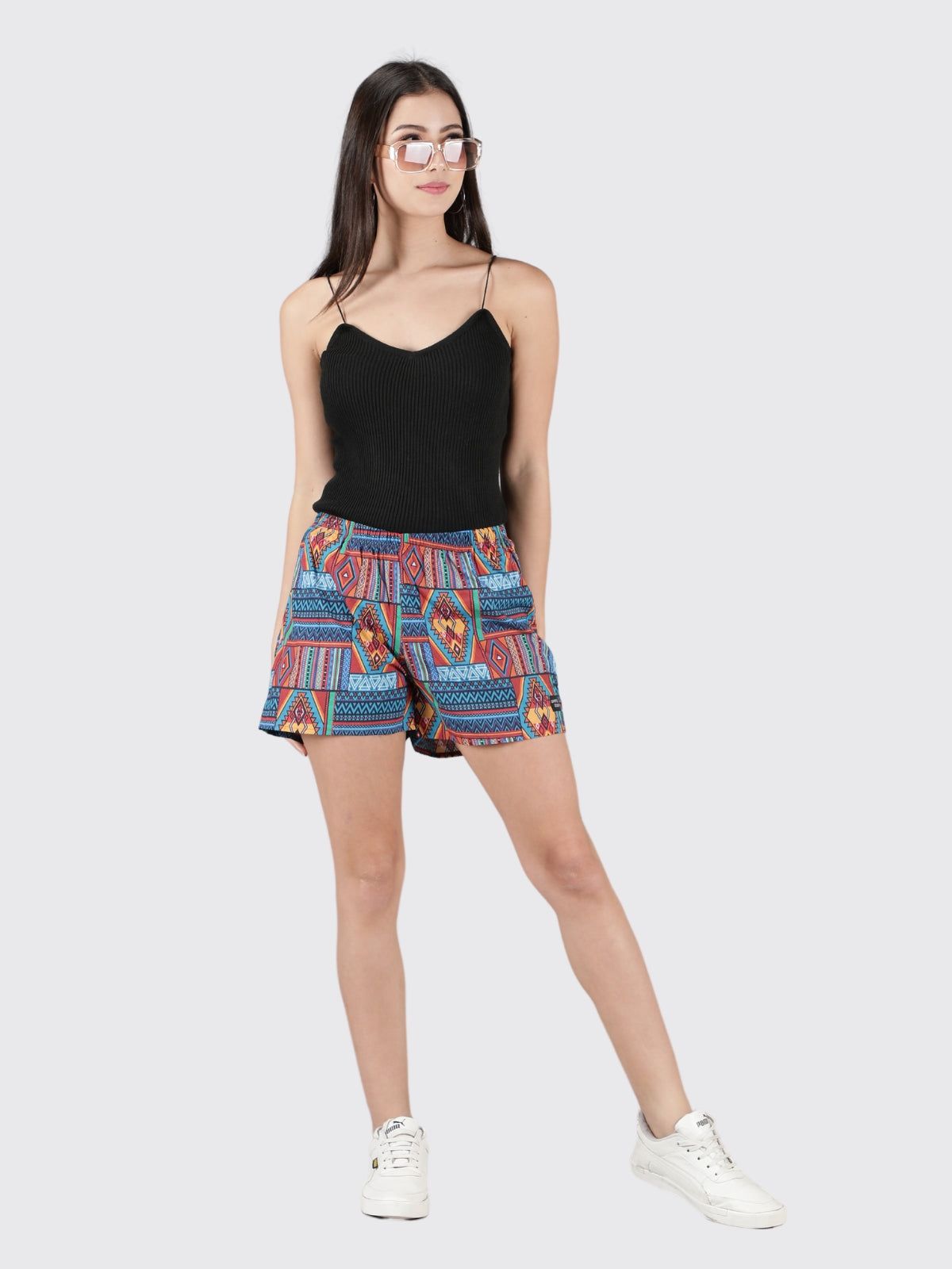 Multicolour Aztec Womens Boxers