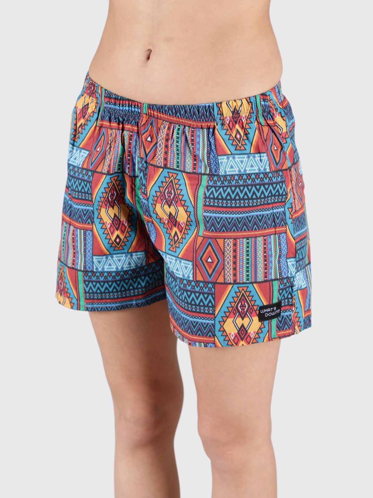 Multicolour Aztec Womens Boxers