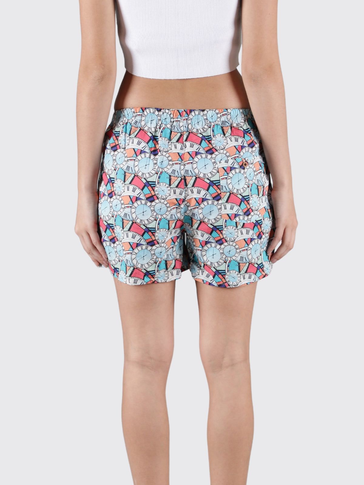 Multicolour Clocks Womens Boxers