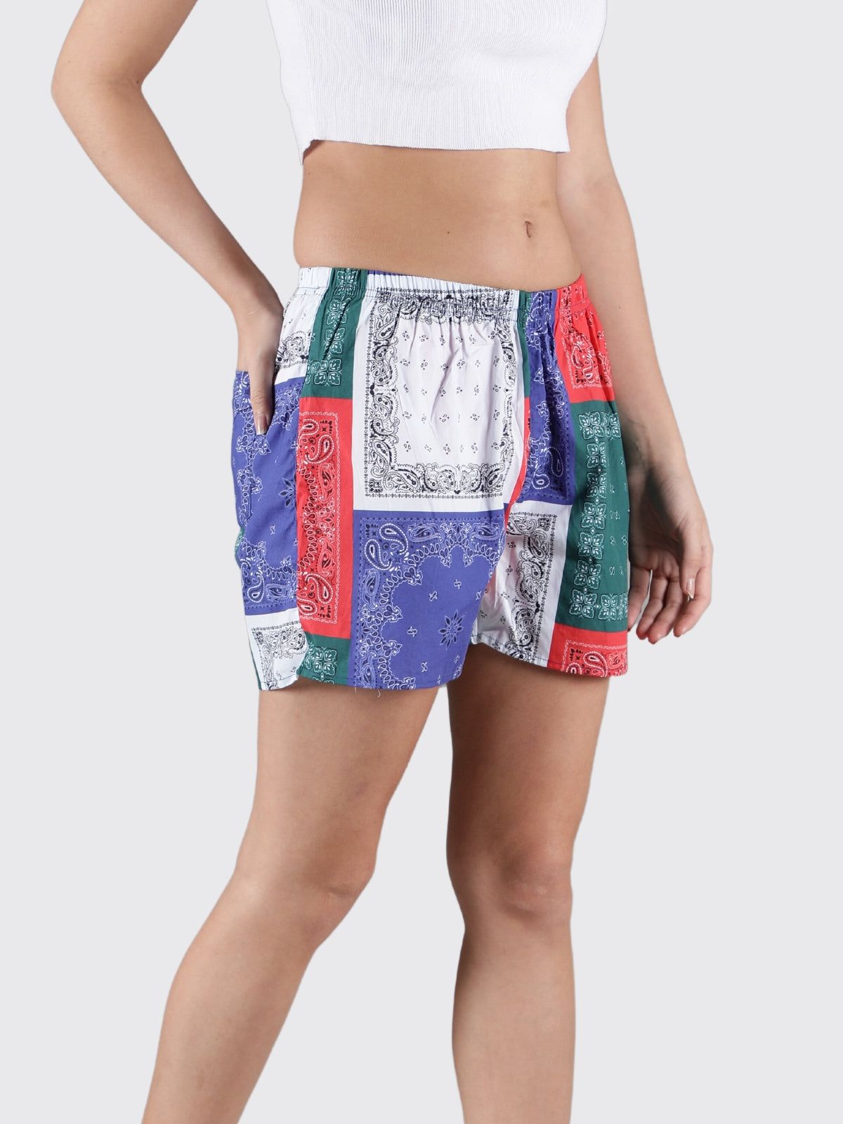 Multicolour Scarf Womens Boxers