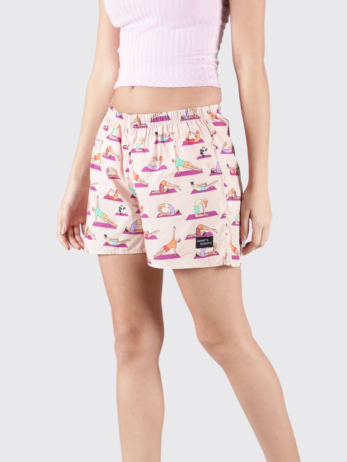 Peach Spot the Panda Womens Boxers