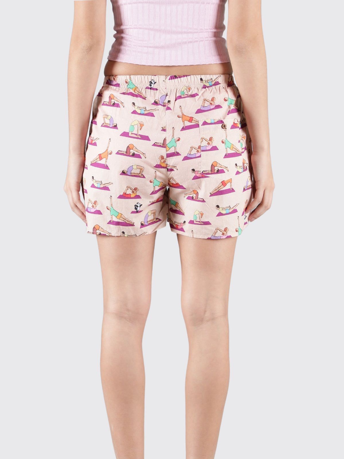 Peach Spot the Panda Womens Boxers