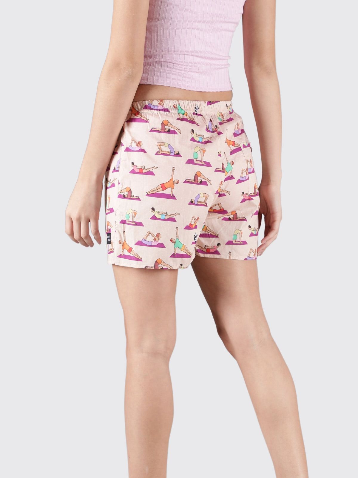 Peach Spot the Panda Womens Boxers