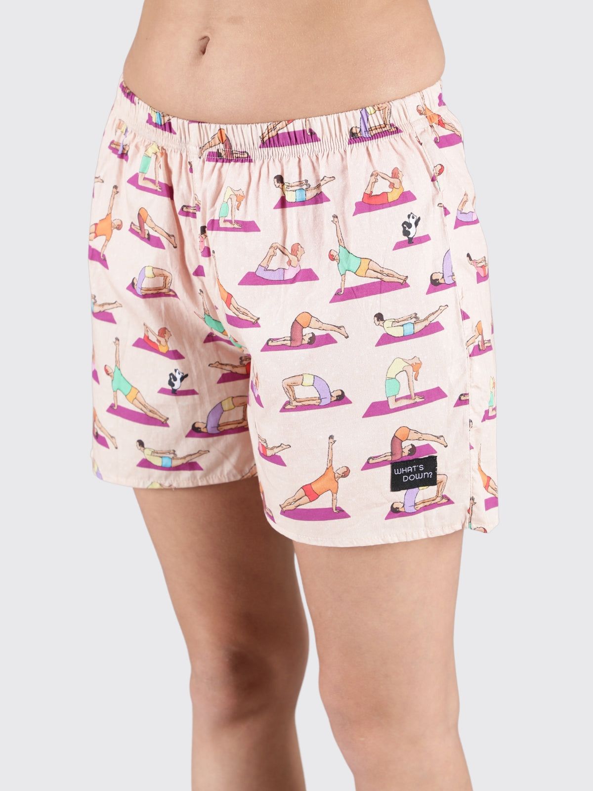 Peach Spot the Panda Womens Boxers