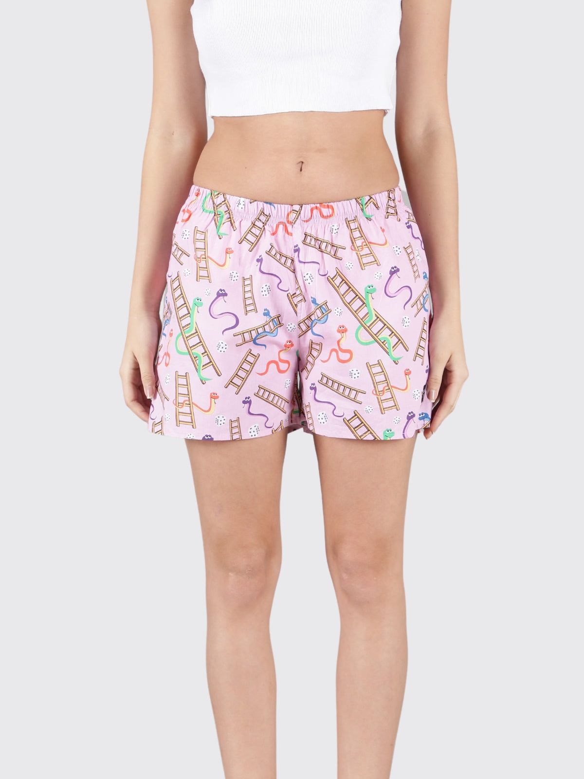 Pink Snakes & Lads Womens Boxers
