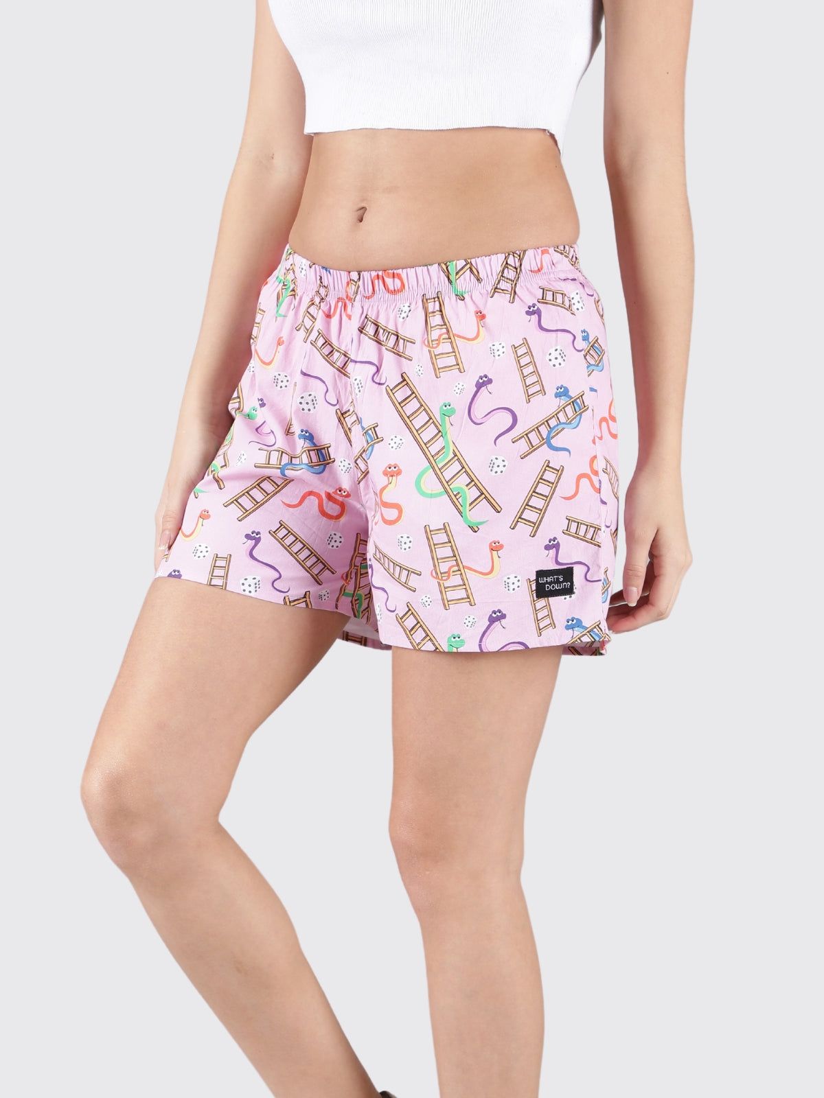Pink Snakes & Lads Womens Boxers