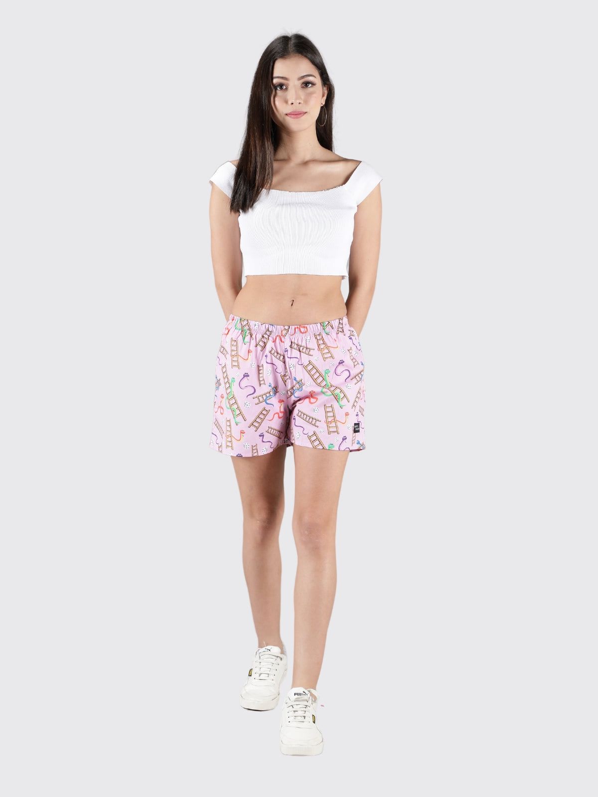 Pink Snakes & Lads Womens Boxers